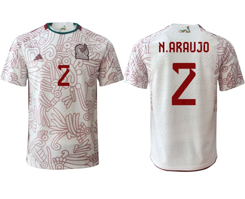 Men 2022 World Cup National Team Mexico away aaa version white 2 Soccer Jerseys